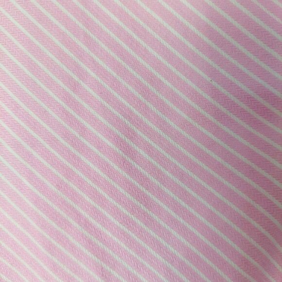 Nautica Pink & White Diagonal Stripe Button-Up Shirt Classic Preppy Top Sz 8 / M - Picture 12 of 13